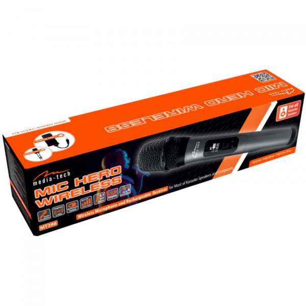 Мiкрофон Media-Tech MIC HERO Wireless for KARAOKE systems + USB-C receiver