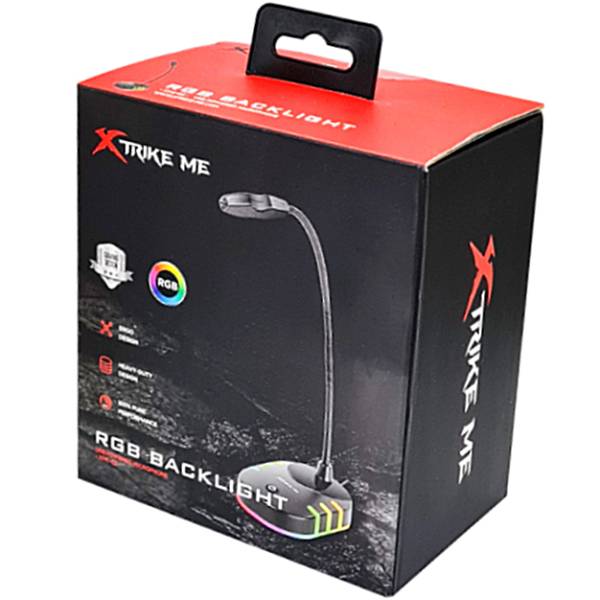 Мікрофон настільний XTRIKE ME XMC-02 RGB backlit 3.5мм+USB