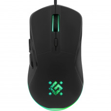 Мишка Defender Arga GM-049, 6кн. 3600 dpi, +коврик, rainbow, чорна