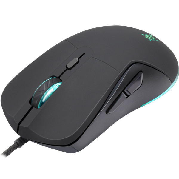 Мишка Defender Arga GM-049, 6кн. 3600 dpi, +коврик, rainbow, чорна