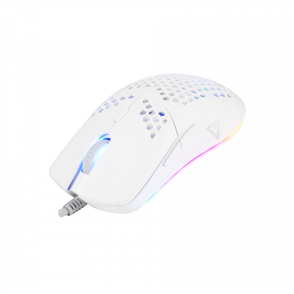 Мишка Modecom Shinobi 3327 Volcano, ігрова, 5200dpi., 6кн., біла