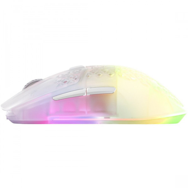 Мишка SteelSeries Aerox 3 Wireless Ghost, RGB, 18000dpi., 6кн., прозора