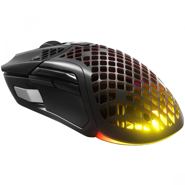 Мишка SteelSeries Aerox 5 Wireless RGB, 18000dpi., 9кн., чорна