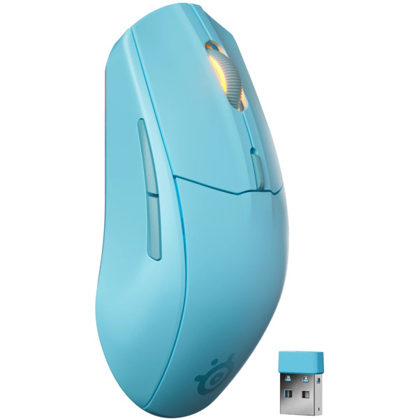 Мишка SteelSeries Rival 3 Gen 2 Wireless, RGB, Aqua