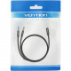 Перехідник Audio Jack TRS F -> 2xM, 1.0м, Cotton braided чорний Vention