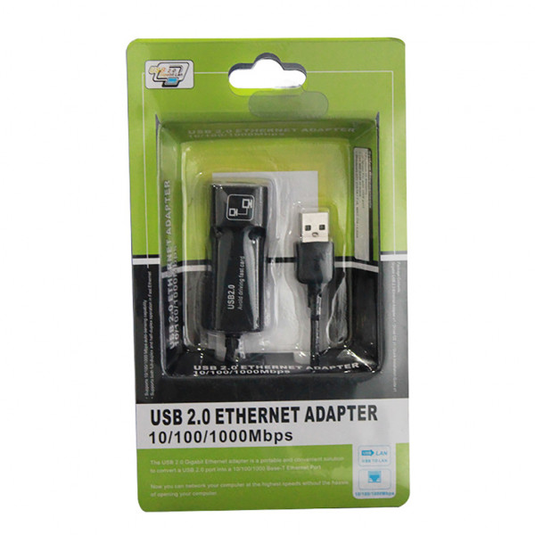 Перехідник USB 2.0 Type-A -> Ethernet RJ45 100Mb RTL