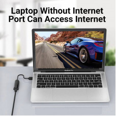 Перехідник USB 3.0 Type-A -> Ethernet RJ45 1000Mb чорний Vention
