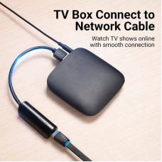 Перехідник USB 3.0 Type-A -> Ethernet RJ45 1000Mb чорний Vention