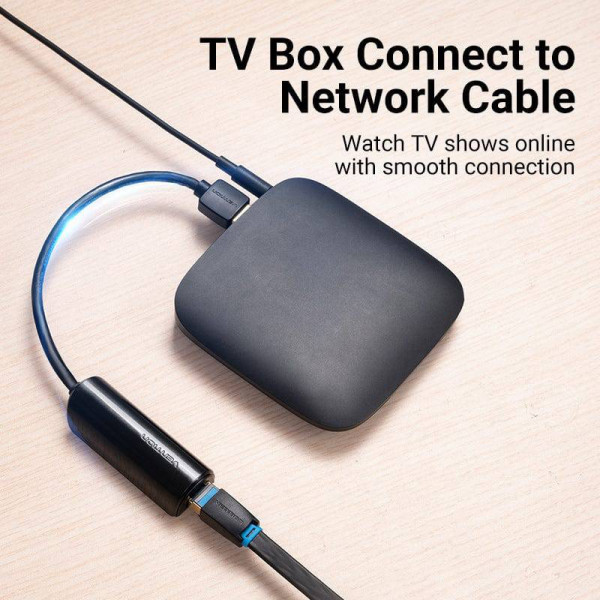 Перехідник USB 3.0 Type-A -> Ethernet RJ45 1000Mb чорний Vention