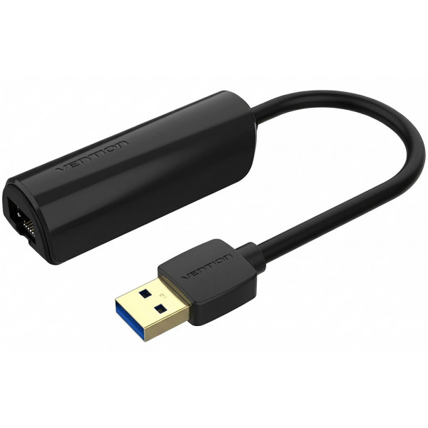 Перехідник USB 3.0 Type-A -> Ethernet RJ45 1000Mb чорний Vention