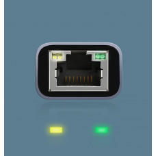 Перехідник USB 3.1 Type-C -> Ethernet RJ45 1000 Mb CM199 UGREEN Косм. Сірий