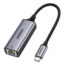 Перехідник USB 3.1 Type-C -> Ethernet RJ45 1000 Mb CM199 UGREEN Косм. Сірий
