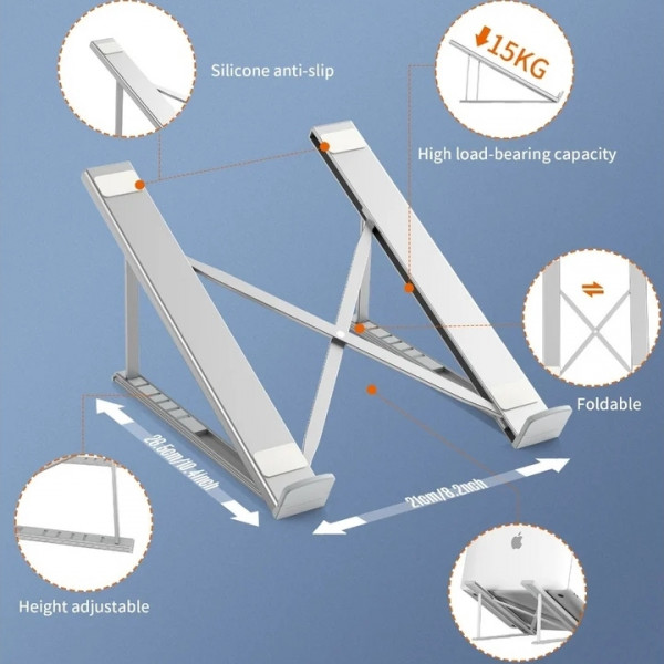 Підставка для ноутбука Folding Computer Stand 17" Aluminum Alloy Choetech