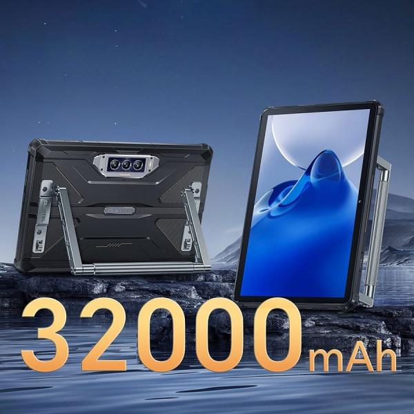 Планшет Oukitel RT7 5G 10.1" FHD+ /12GB/512GB/ Dimensity7050 /32000mAh/ 48+32Мп /IP69K/NFC/LTE Black