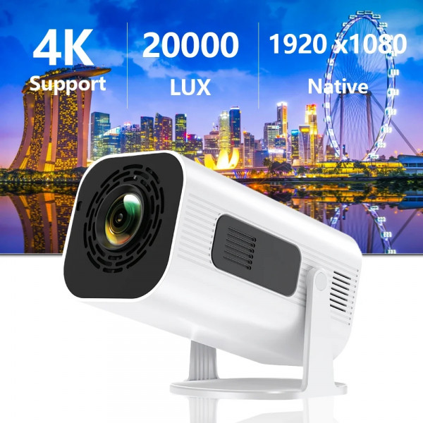 Проектор H96 MAX HP330 LED LCD HD 170AL 16:9 H713 1G/8G Android 11.0 HDMI WiFi BT білий