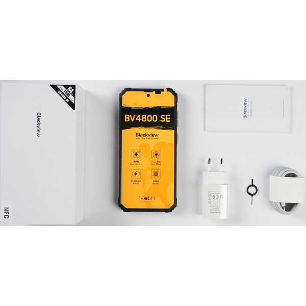 Смартфон Blackview BV4800 SE 6.56" HD /4GB/64GB/ T615 / 5100mAh / 16+8Мп / NFC /IP69K/Orange