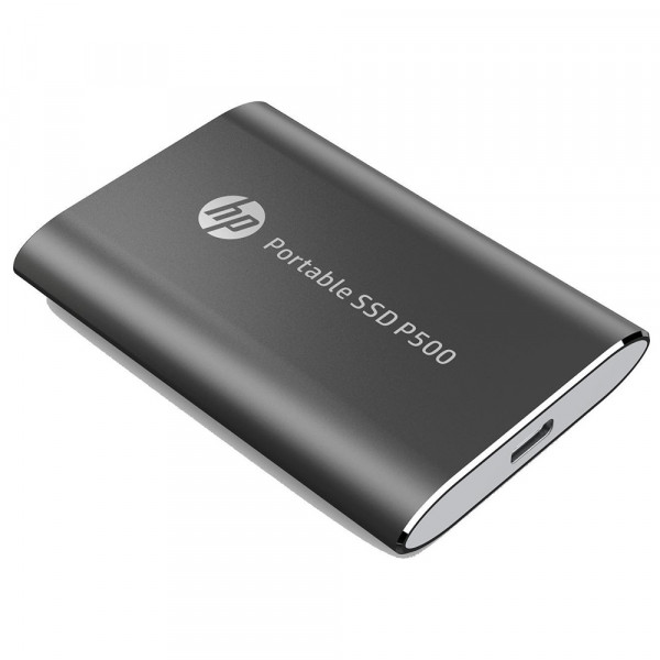 SSD external, USB 3.1 Gen2 Type-C 500Gb, HP P500, TLC, Black, чорний, Retail