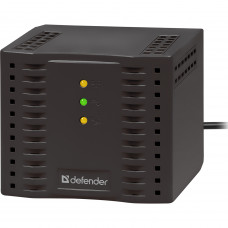 Стабілізатор напруги Defender AVR Premium 1500 600 Вт, 4 розетки, чорний