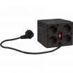 Стабілізатор напруги Defender AVR Premium 1500 600 Вт, 4 розетки, чорний