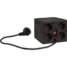 Стабілізатор напруги Defender AVR Premium 1500 600 Вт, 4 розетки, чорний