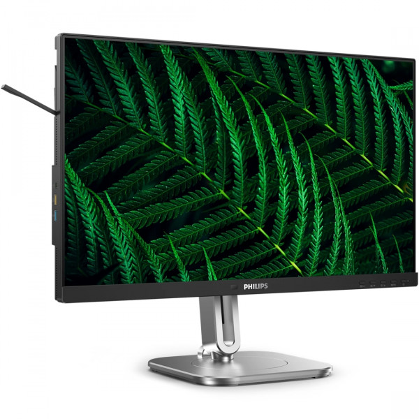 TFT 23.8" Philips 24B2G5200, IPS, 100Гц, VGA, HDMI, DP, USB-hub, HAS, Pivot, колонки, темно-сірий