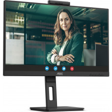 TFT 27" AOC Q27P3QW, QHD, IPS, 75Hz, 2xHDMI, DP, USB-hub, webcam, HAS, Pivot, колонки, чорний