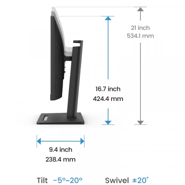 TFT 27" BenQ GW2790T, IPS, 100Hz, 2xHDMI, DP, HAS, Pivot, колонки, чорний