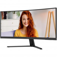 TFT 34" AOC CU34B3E, WQHD, VA, вигн., 120Гц, HDMI, DP, чорний