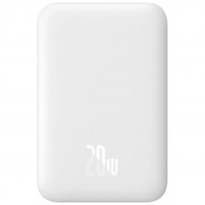 УМБ Baseus Magnetic Wireless Mini 6000mAh 20W, Type-C,PD,QC3.0 White