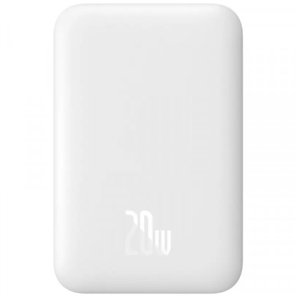 УМБ Baseus Magnetic Wireless Mini 6000mAh 20W, Type-C,PD,QC3.0 White