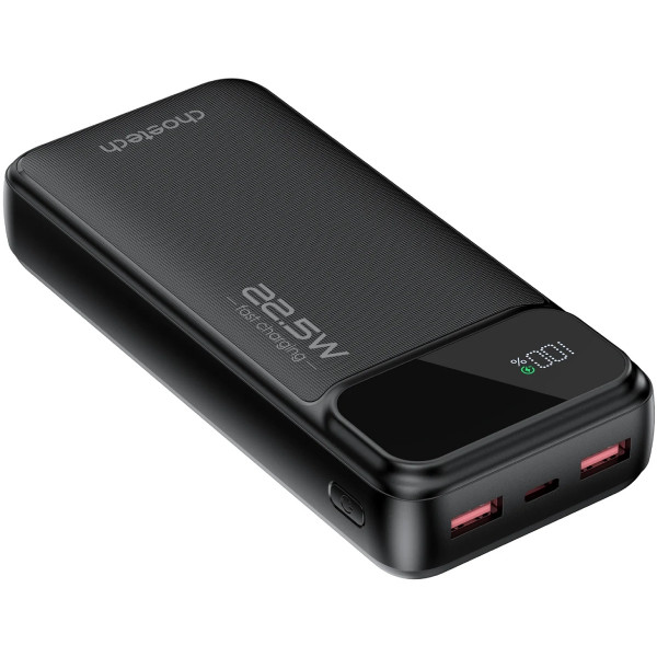 УМБ Choetech 20000mAh 22.5W PD,QC3.0 2USB-A+USB-C In/Out Black