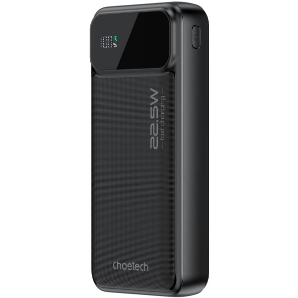УМБ Choetech 20000mAh 22.5W PD,QC3.0 2USB-A+USB-C In/Out Black