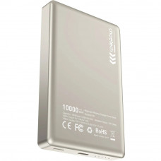 УМБ Choetech Magnetic Wireless 10000mAh 20W PD Qi-15W USB-C In/Out, тонкий, Beige