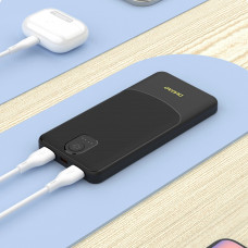 УМБ Dudao 10000mAh K10 12W 2xUSB-A,USB-C (IN) Black