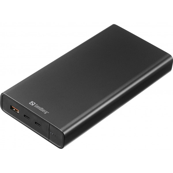УМБ Sandberg 40000mAh 127W PD USB-A,2хUSB-С, PowerThru, Black