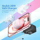 Зарядний пристрій 1xUSB-C 20W GaN + USB-C cable М-М White Vention