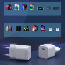 Зарядний пристрій 1xUSB-С 20W PD білий Choetech