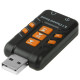Звукова карта USB AUX jack, 2*TRS (Mic + Ear) Virtual 8.1 Channel чорний, RTL