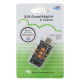 Звукова карта USB AUX jack, 2*TRS (Mic + Ear) Virtual 8.1 Channel чорний, RTL