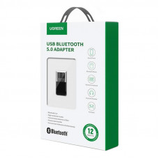 Адаптер Bluetooth 5.0 USB RTL8761BUV CM390 UGREEN Black