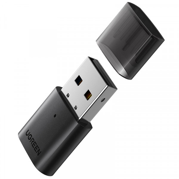 Адаптер Bluetooth 5.0 USB RTL8761BUV CM390 UGREEN Black