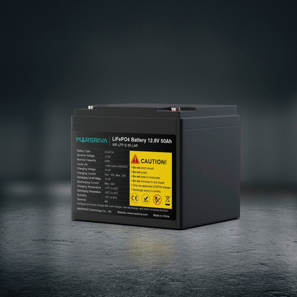 Акумуляторна батарея Marsriva LiFePo4, 12,8 V/50Ah
