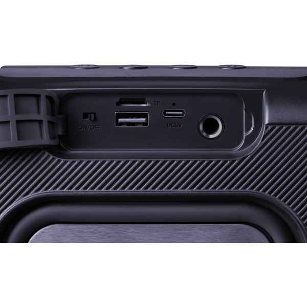 Акустична система 1.0 Defender Beatbox 12, 12Вт, Bluetooth/RGB/FM/USB/TF/MIC/ чорна