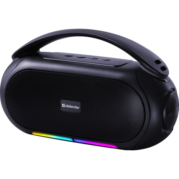 Акустична система 1.0 Defender Beatbox 12, 12Вт, Bluetooth/RGB/FM/USB/TF/MIC/ чорна