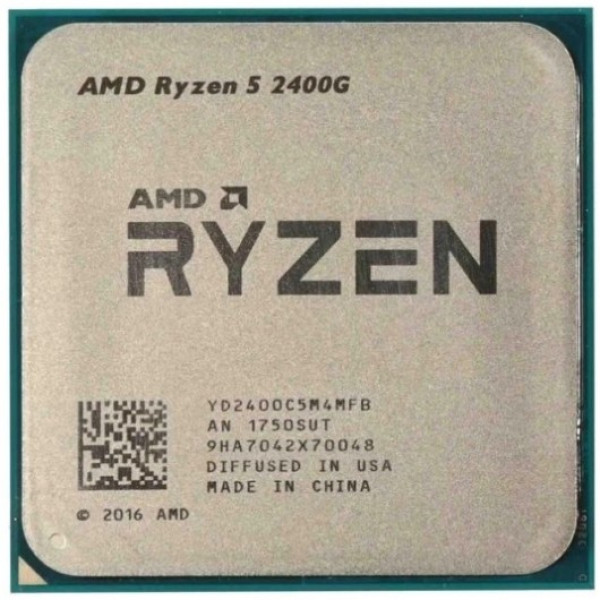 AMD Ryzen 5 4C/8T 2400G (3.6/3.9GHz Boost,6MB,65W,AM4, Radeon Vega11) tray
