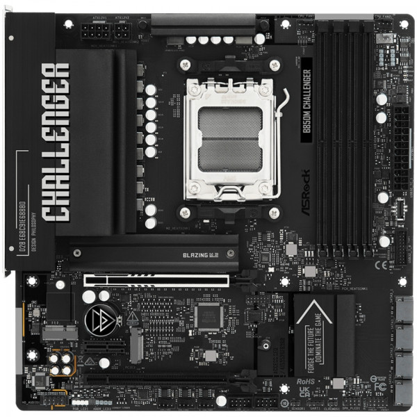 ASRock B850M CHALLENGER (AM5/B850, 4*DDR5, 2xPCIex16, HDMI/DP, 4xSATAІІІ,2xM.2, 2.5GLan, mATX)
