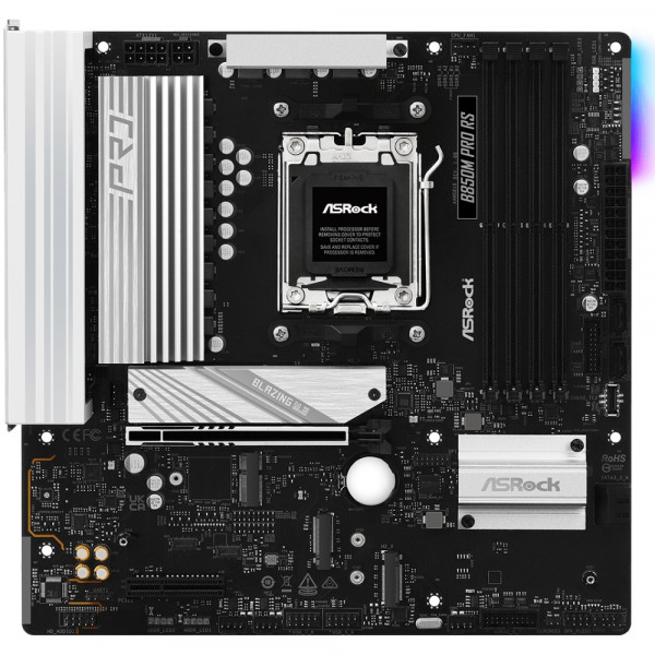 ASRock B850M Pro RS (AM5/B850, 4*DDR5, PCIex16, HDMI/DP, 4xSATAІІІ,3xM.2, 2.5GLan, mATX)