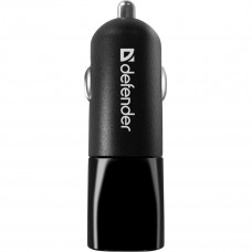 Автозарядка 2xUSB 12W 2.1A ECA-24 чорна Defender