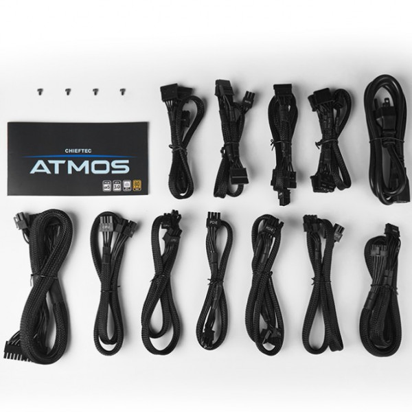 БЖ 850W Chieftec ATMOS CPX-850FC ATX 3.0 120 mm, 80+ GOLD, Cable management, retail