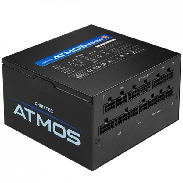 БЖ 850W Chieftec ATMOS CPX-850FC ATX 3.0 120 mm, 80+ GOLD, Cable management, retail
